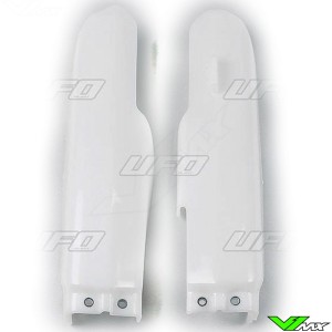 UFO Lower Fork Guards Transparent - Suzuki RM85