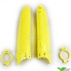 UFO Lower Fork Guards Yellow - Suzuki RM125 RM250