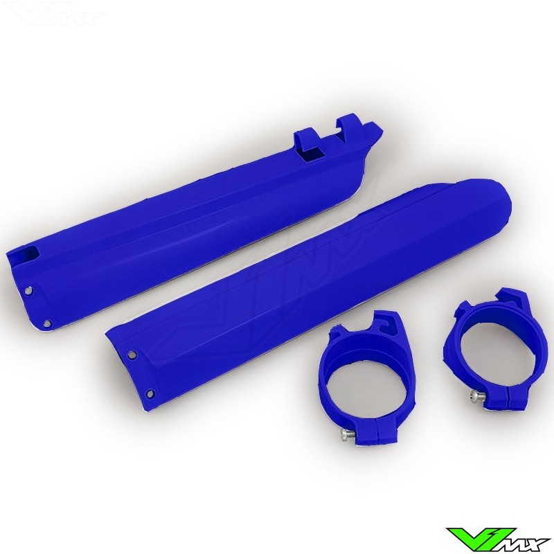 UFO Lower Fork Guards Blue - Yamaha WR250F WR400F WR426F WR450F YZ125 YZ250 YZF250 YZF400 YZF426 YZF450