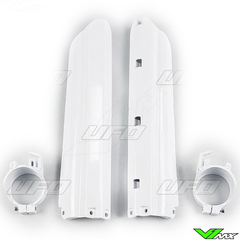 Yamaha YZ250 1998 1999 2000 2001 White Fork Guards Protectors Covers YZ0BN0003