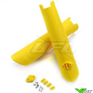 UFO Lower Fork Guards Yellow - Husqvarna