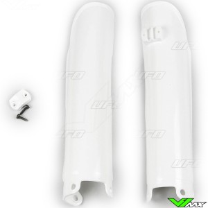 UFO Lower Fork Guards White - KTM 125SX 250SX 250SX-F 400SX 450SX-F 520SX 125EXC 250EXC 250EXC-F 450EXC