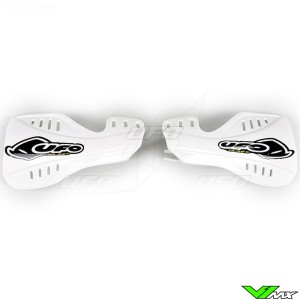 UFO Handguards White - Suzuki RMZ450