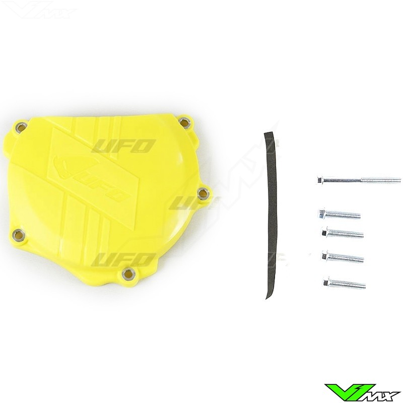 UFO Clutch Cover Protector Yellow - Suzuki RMZ250