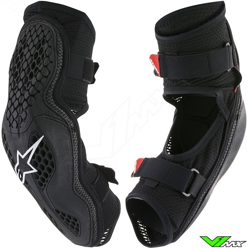 Shot Black-Red 2018 Protector Pair of MX Elbow Guard 