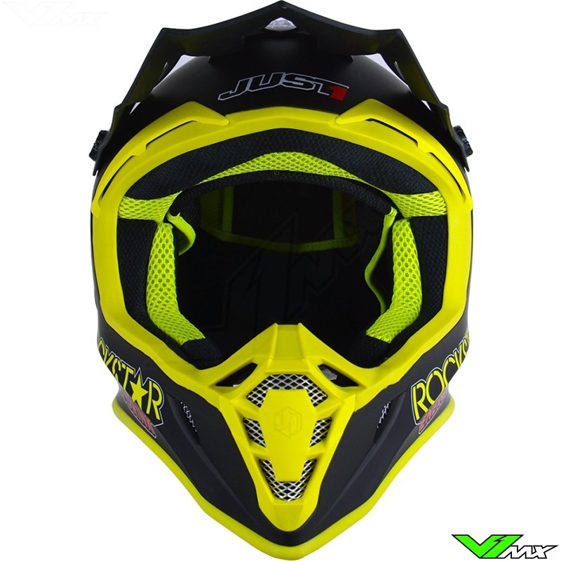 NEW JUST1 BLADE MOTOCROSS ENDURO MX HELMET JUST 1 RED LIME BLACK KX KXF KLX CR 