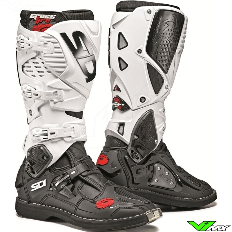Sidi Crossfire 3 Motocross Boots - Black / White