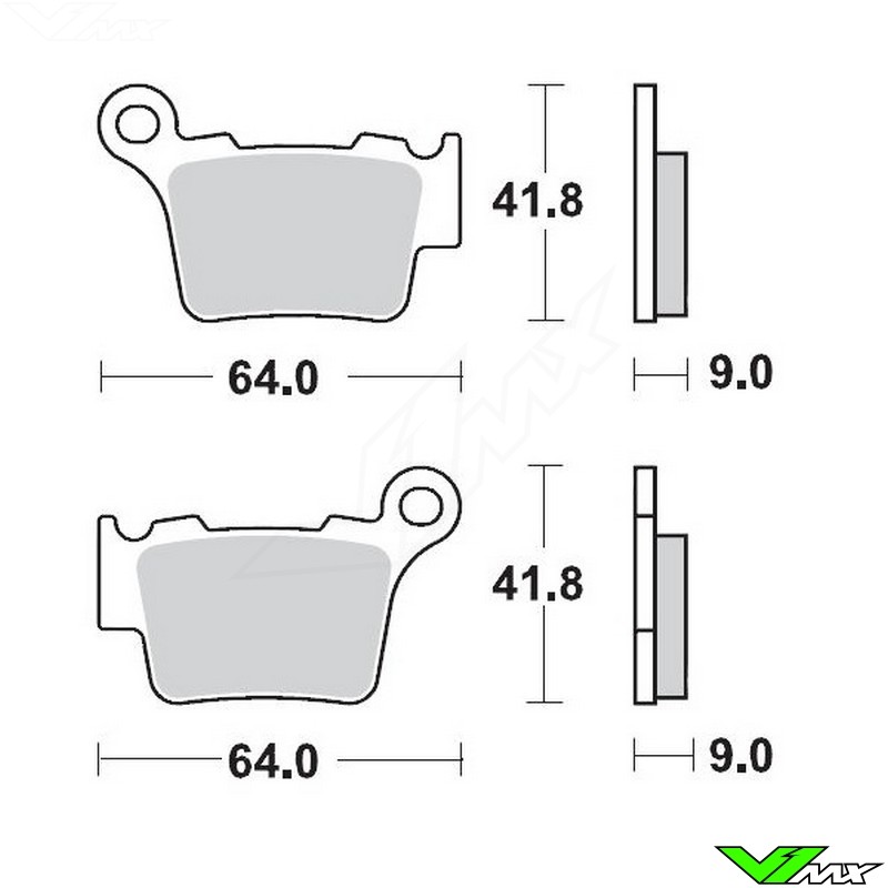 Semi-Metallic Brake Pads For 2012 Husqvarna WR300~Performance Tool MC-05553