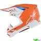 Alpinestars Supertech S-M8 Motocross Helmet - Contact / Orange / Grey