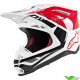Alpinestars Supertech S-M8 Motocross Helmet - Triple / Red / White