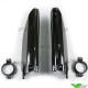 UFO Lower Fork Guards Black - Suzuki RM125 RM250