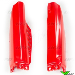 UFO Lower Fork Guards Red - Honda CR85 CRF150R