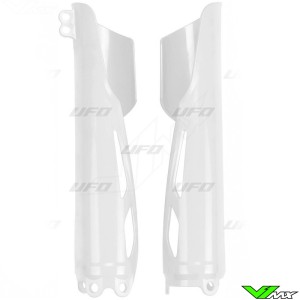 UFO Lower Fork Guards White - Honda CRF250R CRF250RX CRF450R CRF450RX