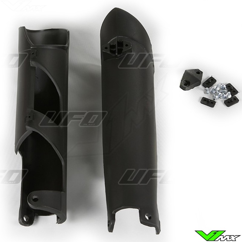 UFO Lower Fork Guards Black - Husqvarna