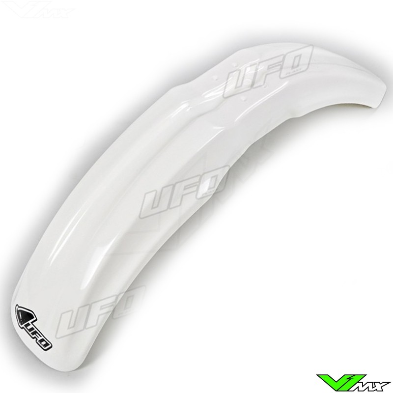 UFO Front Fender White - Kawasaki KX80 KX85