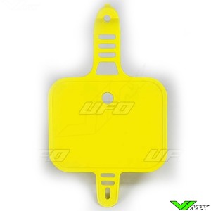 UFO Front Number Plate Yellow - Honda CRF50F
