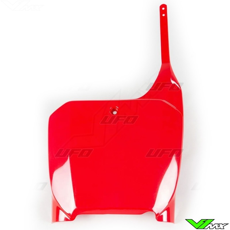 UFO Front Number Plate Red - Honda CR125 CR250 CRF450R