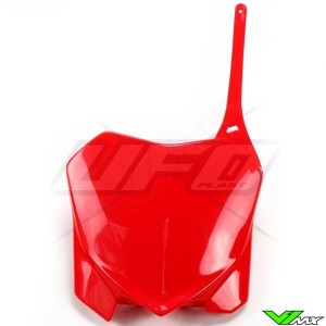 UFO Front Number Plate Red - Honda CRF250R CRF450R