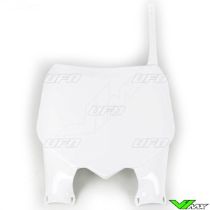 UFO Front Number Plate White - Honda CRF250R CRF450R
