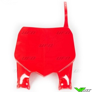 UFO Front Number Plate Red - Honda CRF250R CRF450R
