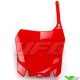 UFO Front Number Plate Red - Honda CRF250R CRF450R