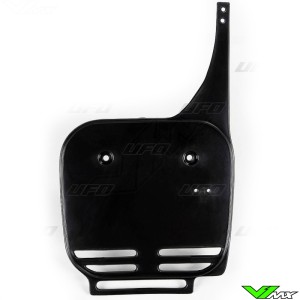 UFO Front Number Plate Black - Kawasaki KX60