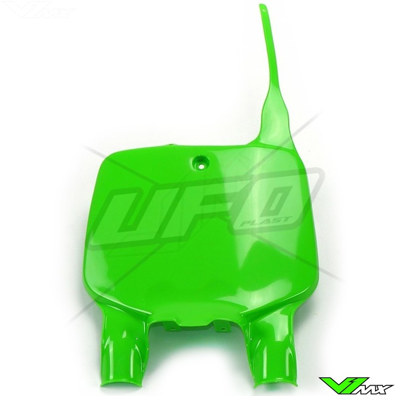 UFO Front Number Plate Green Kawasaki KX125 KX250 KX500