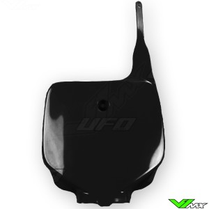 UFO Front Number Plate Black - Kawasaki KX85