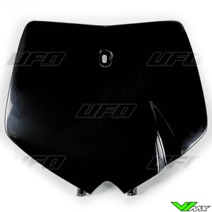 UFO Front Number Plate Black - KTM 125SX 200SX 250SX 380SX 400SX 520SX 620SX