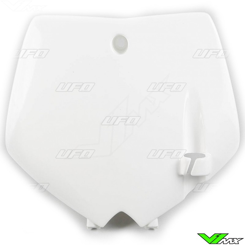 UFO Front Number Plate White - KTM 65SX