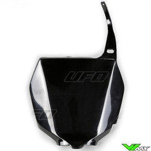 UFO Front Number Plate Black - Suzuki RM125 RM250 RMZ250 RMZ450