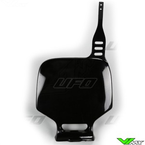 UFO Front Number Plate Black - Yamaha YZ80 YZ85
