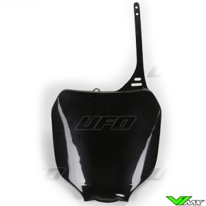 UFO Front Number Plate Black - Yamaha YZ125 YZ250 YZF250 YZF426 YZF450