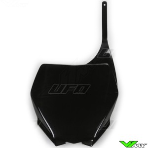 UFO Front Number Plate Black - Yamaha YZ125 YZ250 YZF250 YZF450