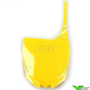 UFO Front Number Plate Yellow - Yamaha YZ125 YZ250 YZF250 YZF450