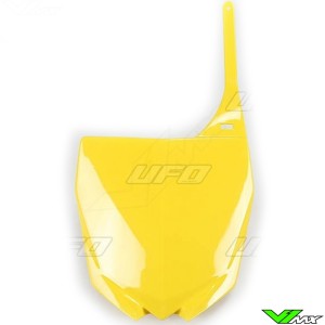 UFO Restyle Front Number Plate Yellow - Yamaha YZ125 YZ250
