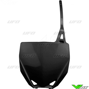 UFO Front Number Plate Black - Yamaha YZ65 YZ85