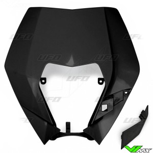 UFO Koplamp Plastic Zwart - KTM 125EXC 200EXC 250EXC 250EXC-F 300EXC 350EXC-F 450EXC 500EXC