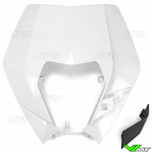 UFO Headlight Plastic White - KTM 125EXC 200EXC 250EXC 250EXC-F 300EXC 350EXC-F 450EXC 500EXC