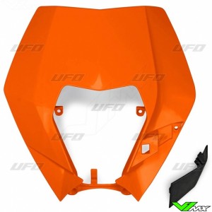 UFO Headlight Plastic Orange - KTM 125EXC 200EXC 250EXC 250EXC-F 300EXC 350EXC-F 450EXC 500EXC