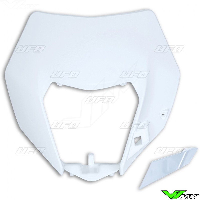 UFO Headlight Plastic White - KTM 125EXC 200EXC 250EXC 250EXC-F 300EXC 350EXC-F 450EXC 500EXC