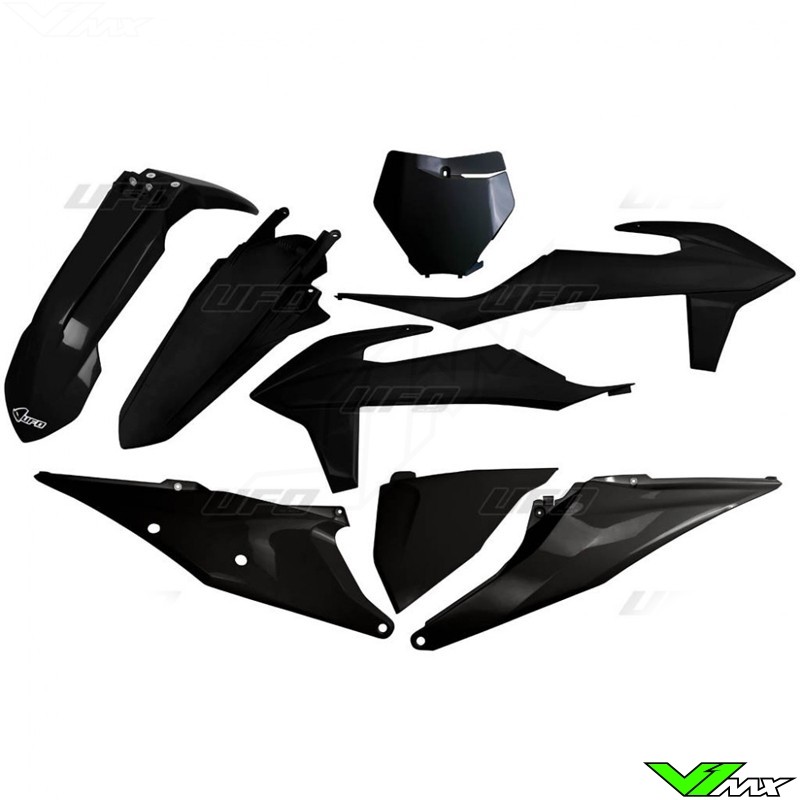 UFO Plastic Kit Black - KTM 125SX 150SX 250SX 250SX-F 350SX-F 450SX-F