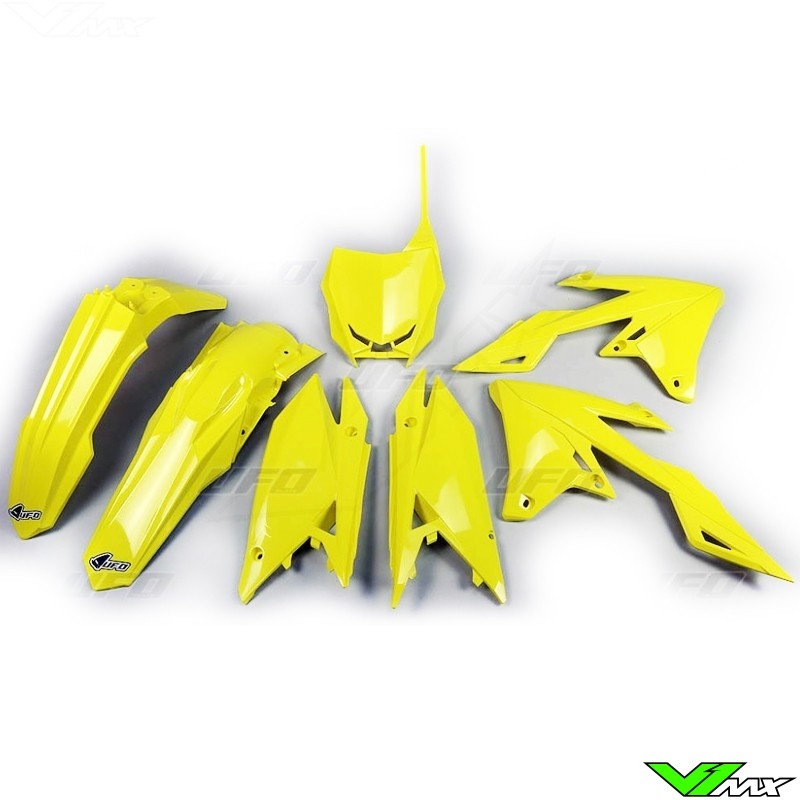 UFO Plastic Kit Yellow - Suzuki RMZ250 RMZ450