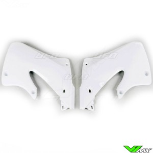 UFO Radiator Shrouds White - Honda CR125 CR250