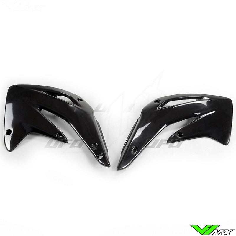 UFO Radiator Shrouds Black - Honda CR85