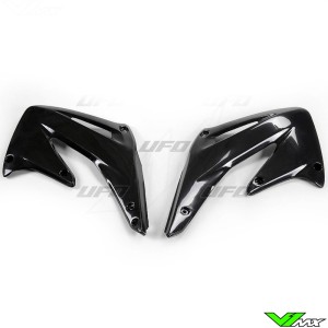 UFO Radiator Shrouds Black - Honda CRF450R