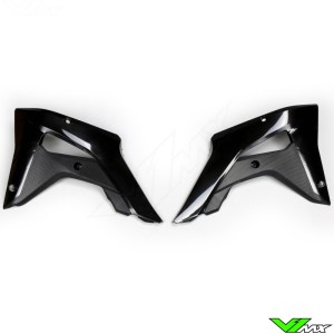 UFO Radiator Shrouds Black - Honda CRF250RX CRF450RX