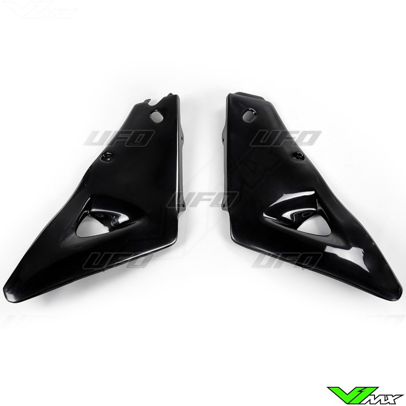 UFO Upper Radiator Shrouds Black - Husqvarna CR125 CR250 WR125 WR250