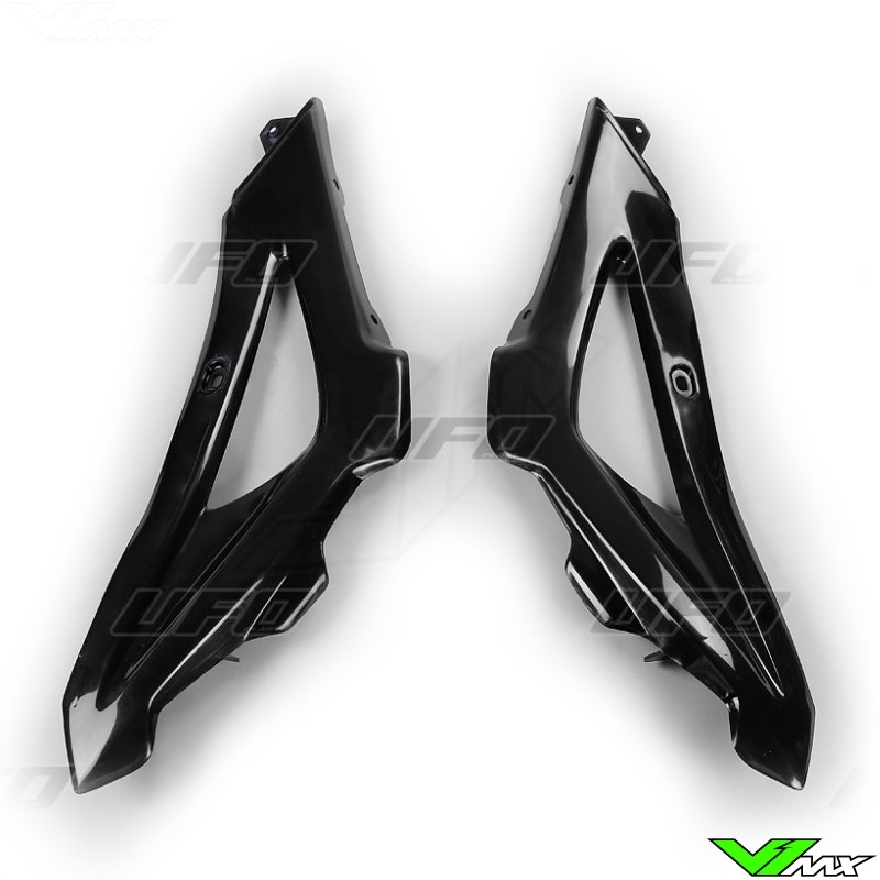 UFO Upper Radiator Shrouds Black - Husqvarna TC250 TC510 TE250 TE310 TE510 TE610