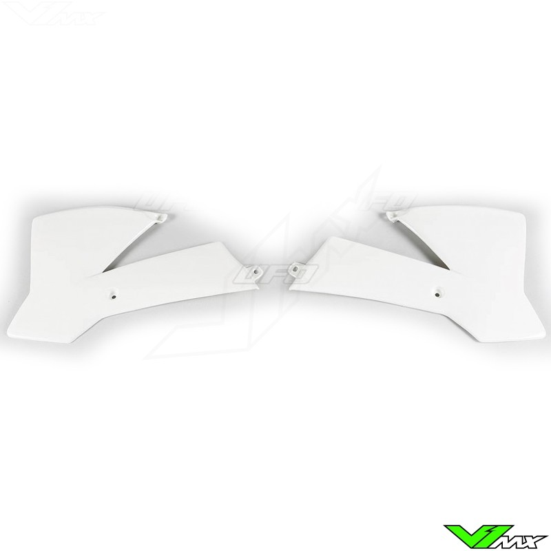 UFO Radiator Shrouds White - KTM 65SX